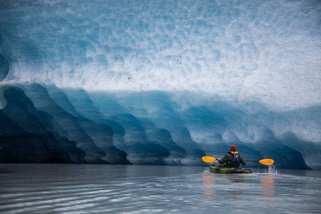Valdez i pływanie kajakami po lodowcu