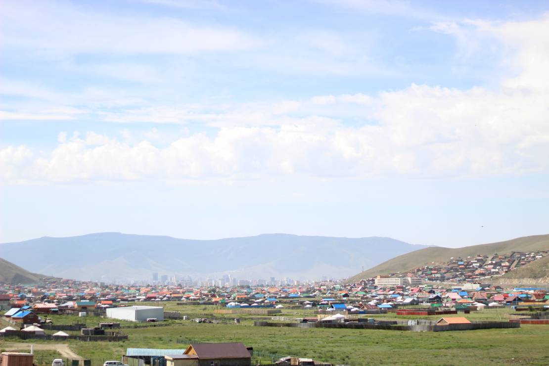 Mongolia. Widok na centrum stolicy, Ułan Bator