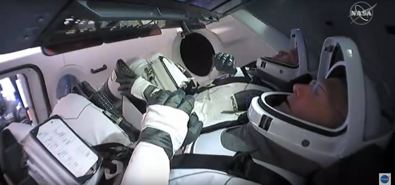 Oglądaj start SpaceX Dragon Crew Demo-2 na żywo (fot. YouTube/NASA)