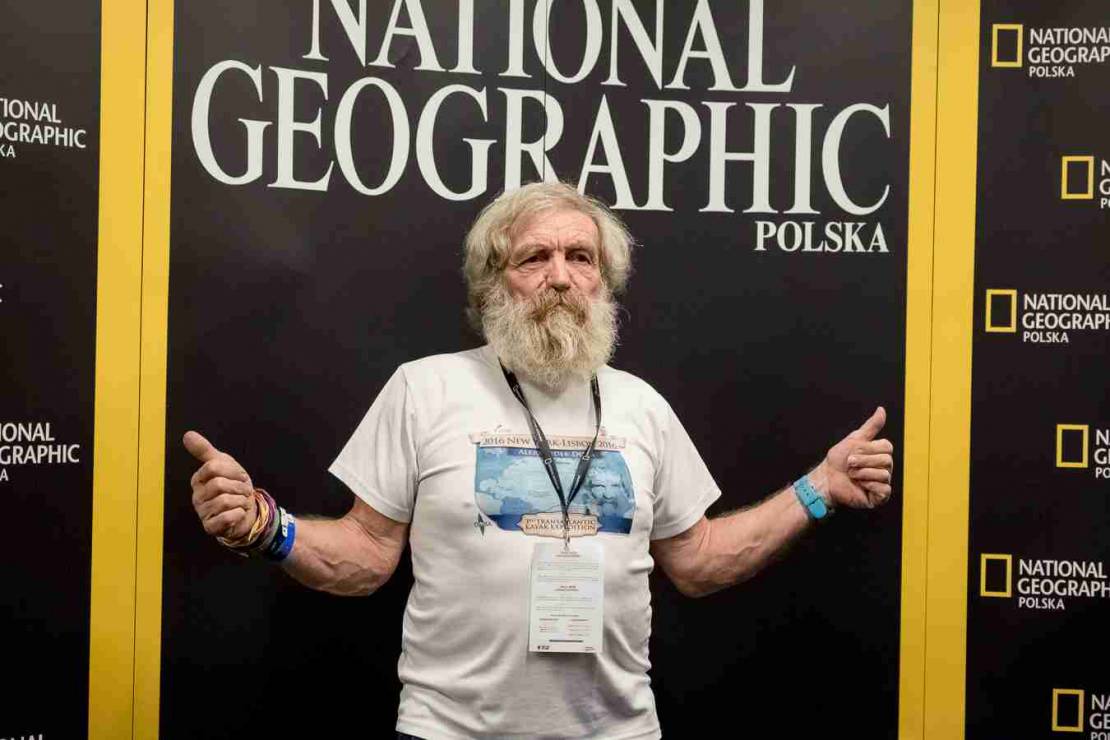 Aleksander Doba na Festiwalu Podróżników National Geographic fot.  Oliwia Papatanasis