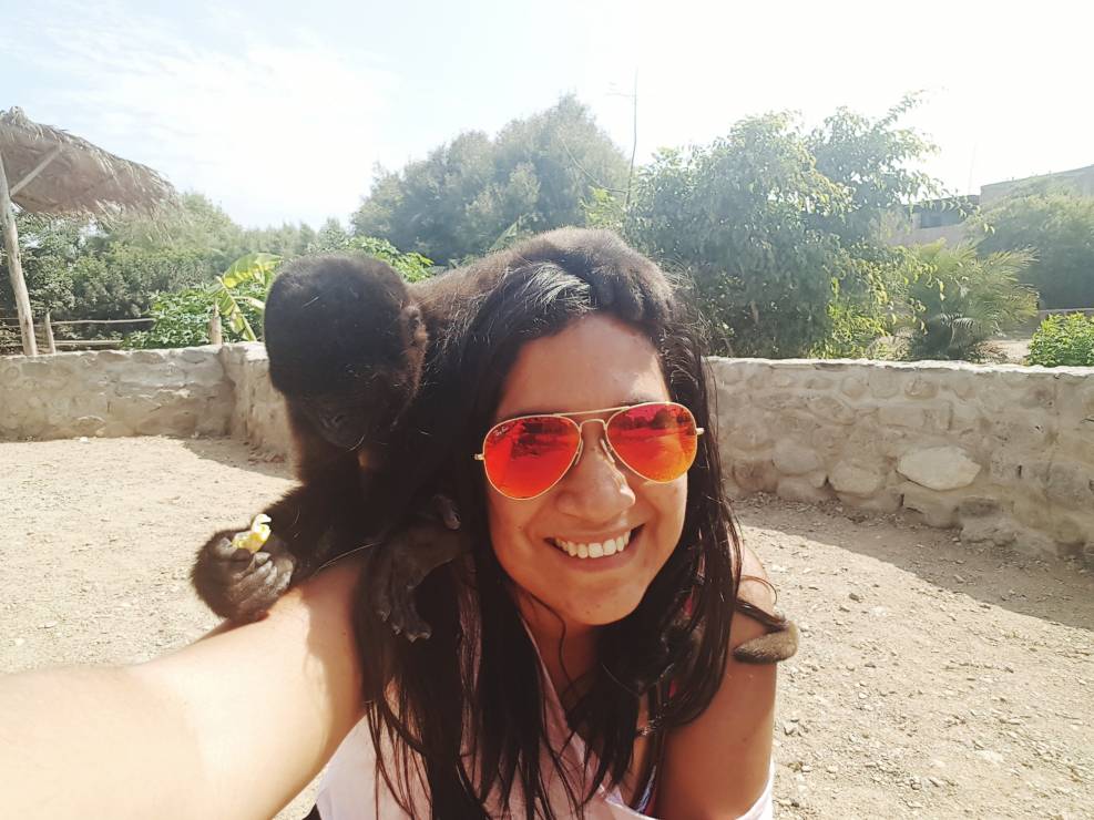 selfie z małpą