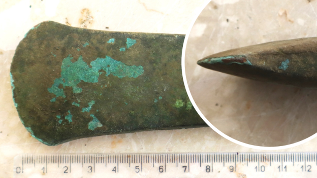 Dar dla bóstwa czy drogie narzędzie? Miedziana siekierka odkryta przez detektorystę ma 6 tys. lat