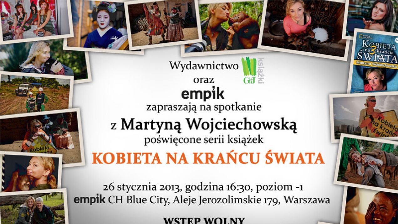 Zapraszamy na spotkanie autorskie z Martyną Wojciechowską!