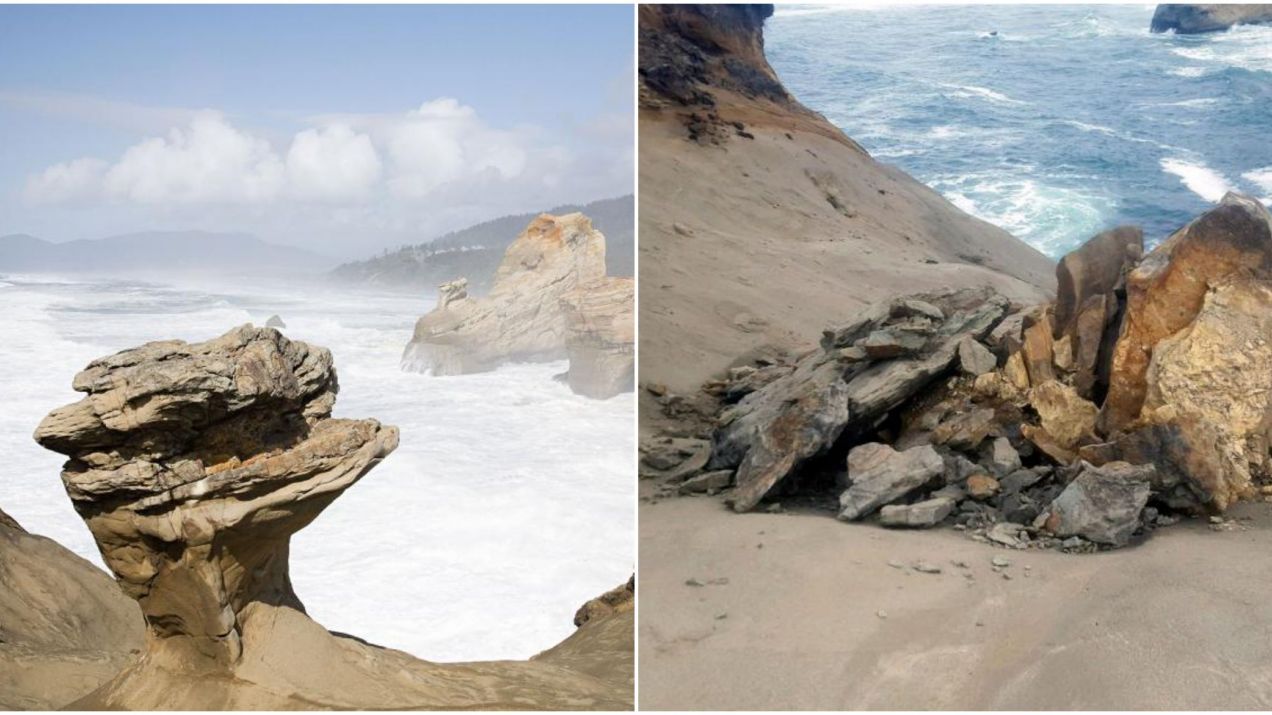 Jak można być tak głupim? Turyści zniszczyli piękną oregońską skałę