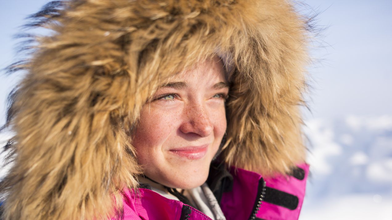 Nastolatka podbija biegun północny