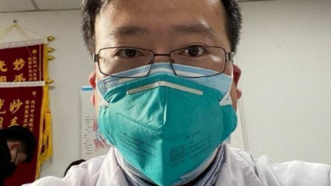 Li Wenliang jako pierwszy informował o wirusie z Wuhan (fot. za Twitter)