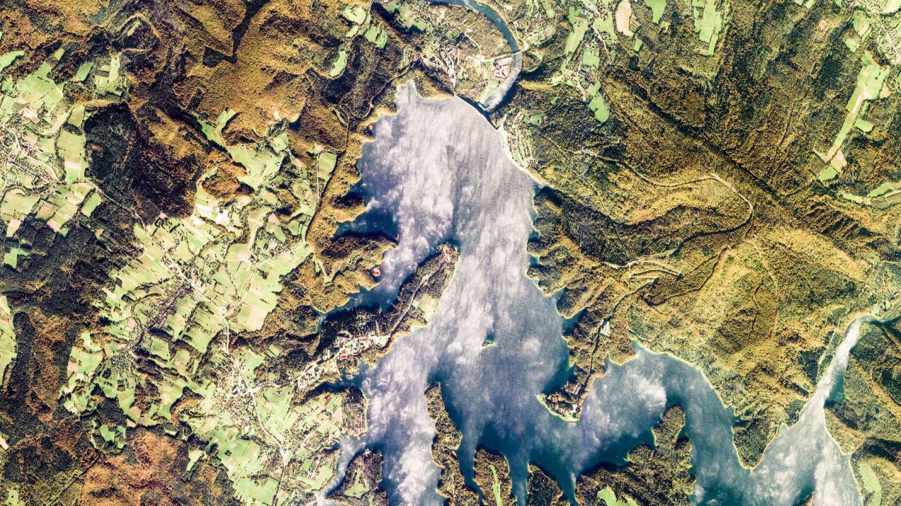 Polańczyk. Widok z Google Earth View