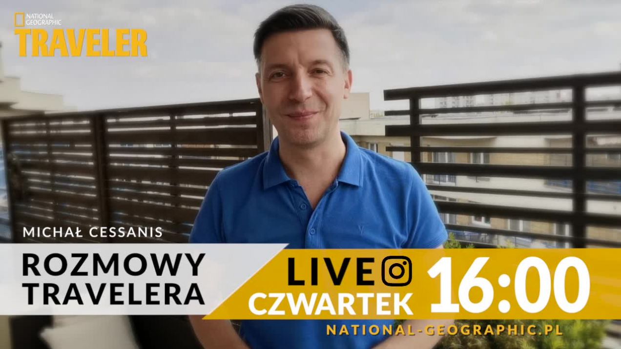 Michał Cessanis zaprasza na kolejny odcinek LIVE'a na instagramowym koncie @natgeopl