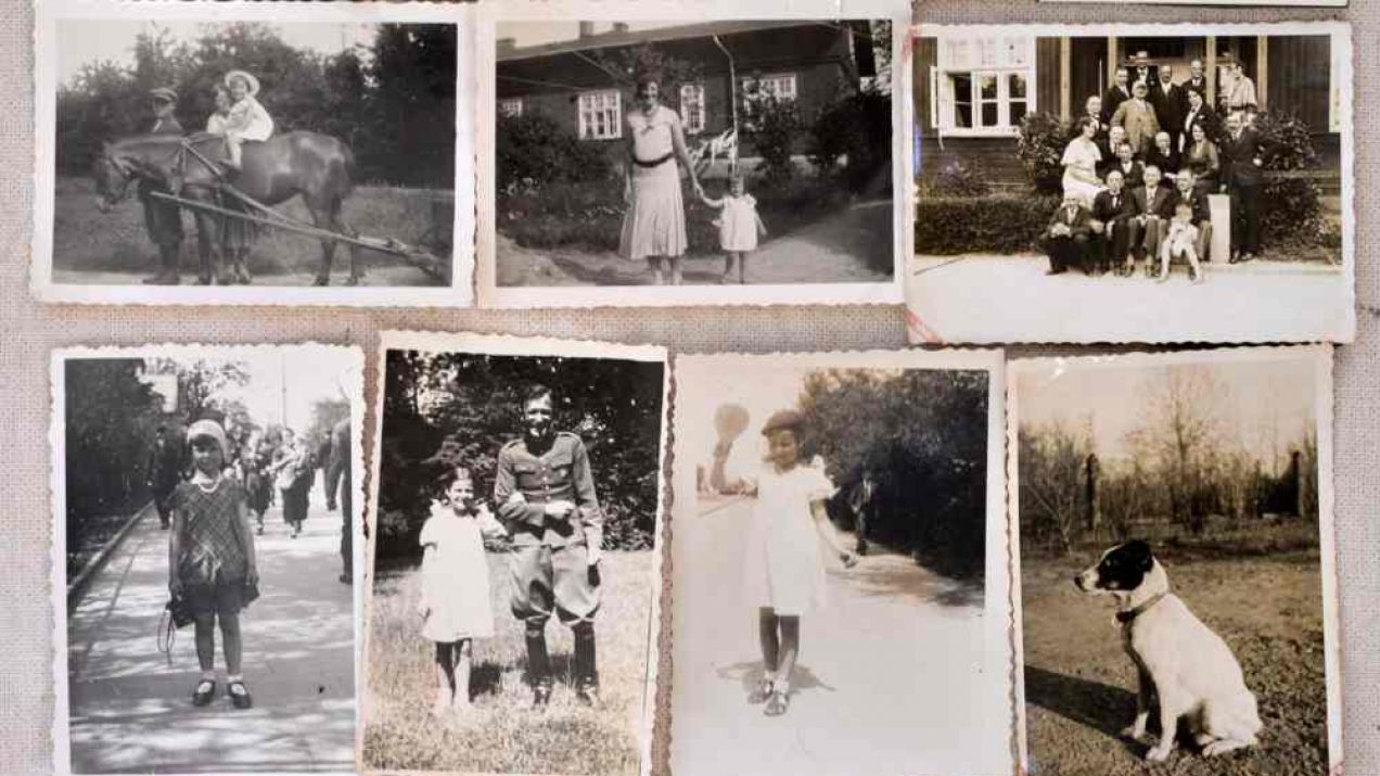 Kolaż zdjęć rodziny Romanowskich sprzed II wojny światowej fot. DERMOT TATLOW