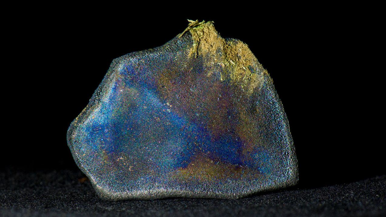 Tęczowy meteoryt Aguas Zarcas może zdradzić sekrety wczesnego Wszechświata (fot. LAURENCE GARVIE/CENTER FOR METEORITE STUDIES/ASU)