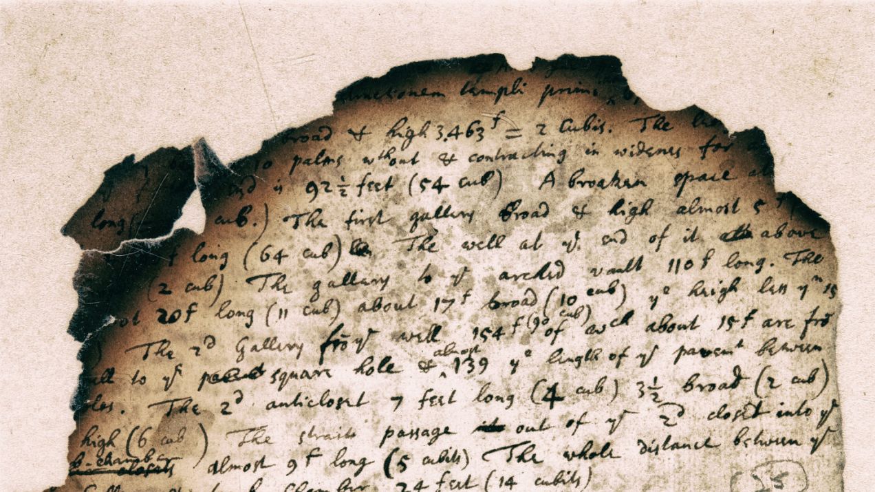 notatka Isaaca Newtona