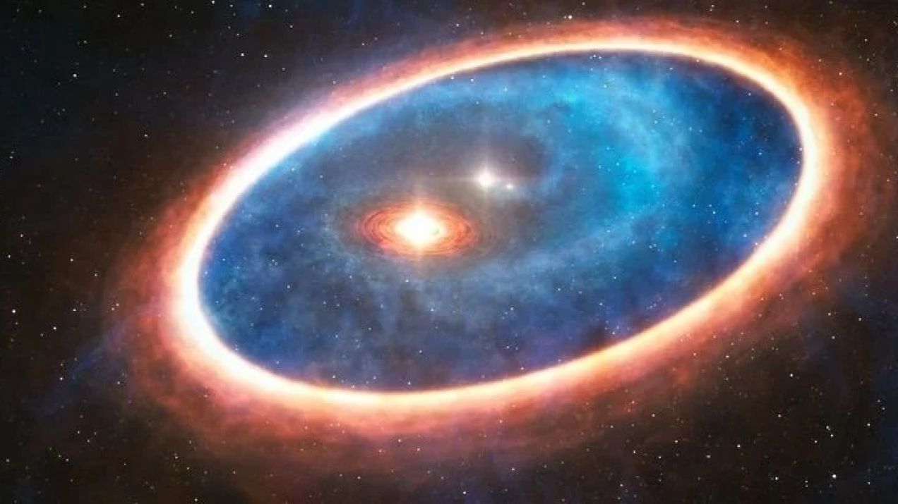 Wyjątkowe odkrycie: naukowcy zaobserwowali gwiazdę podwójną, w której pobliżu powstają aż trzy układy planetarne (Fot. ESO/L. Calçada)
