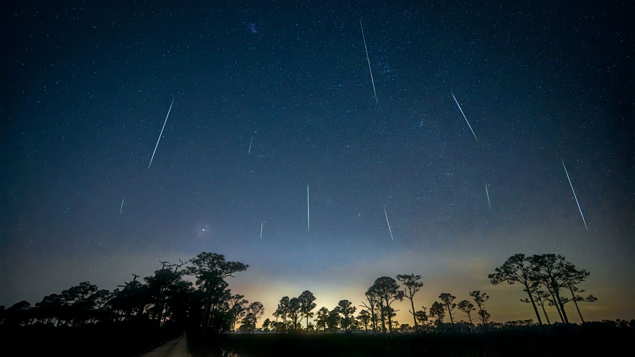 Geminidy – zimowy rój meteorów. Kiedy i jak je obserwować na nocnym niebie? (fot. Getty Images)