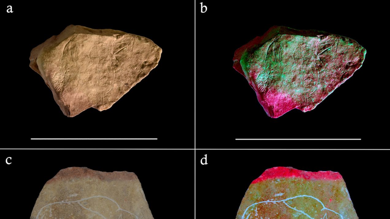 Zaskakujące odkrycie: paleolityczne rysunki wyryte w kamieniu były najwcześniejszą, prymitywną formą animacji? (fot. Needham et al., PLoS One)