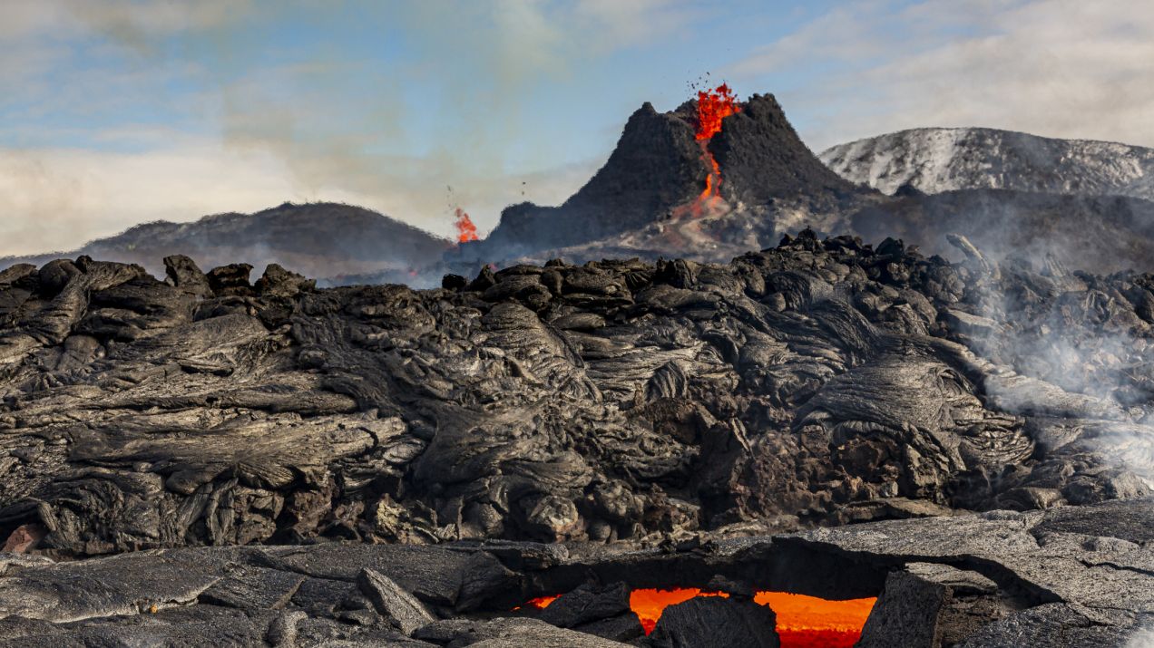 erupcje na Islandii