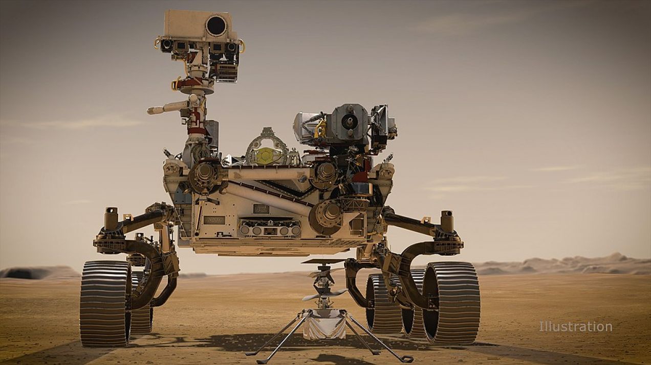 Helikoptery odbiorą marsjańskie próbki gromadzone przez Perseverance. Zmiany w misji Mars Sample Return (fot. NASA/JPL-Caltech, public domain)