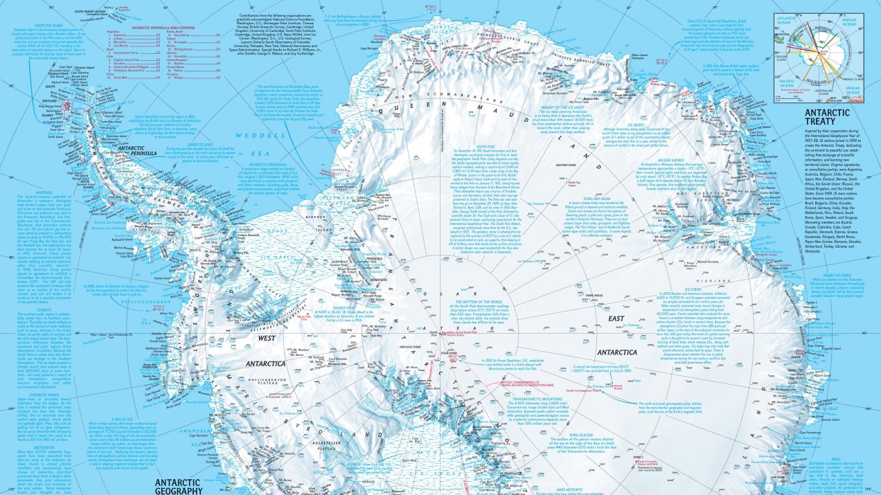 Antarktyda mapa