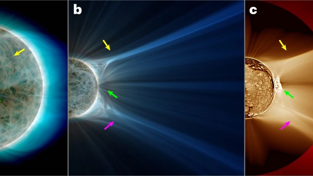 O krok bliżej do rozwiązania tajemnicy Słońca. Naukowcy badają miejsce, w którym rodzi się wiatr słoneczny (fot. Chitta, L.P., Seaton, D.B., Downs, C. et al. Nat Astro)