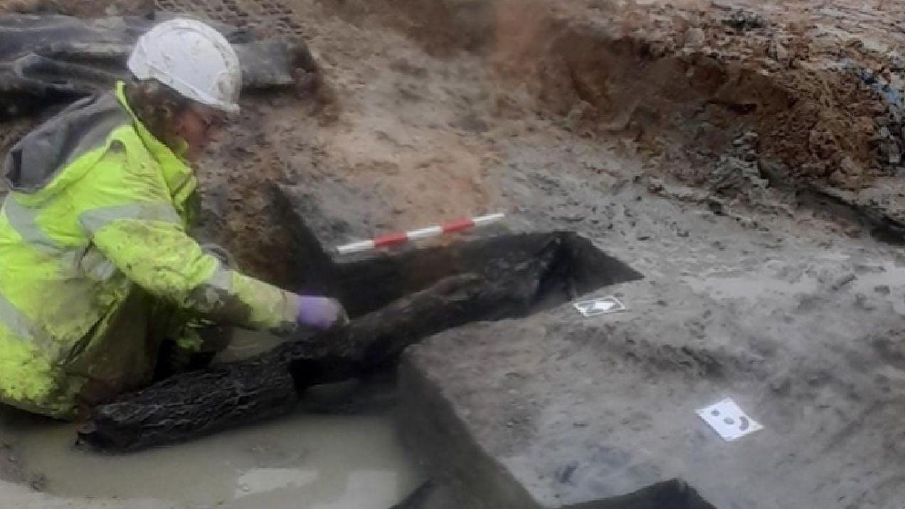 Podczas wykopalisk odnaleziono zalane wodą pozostałości z epoki żelaza