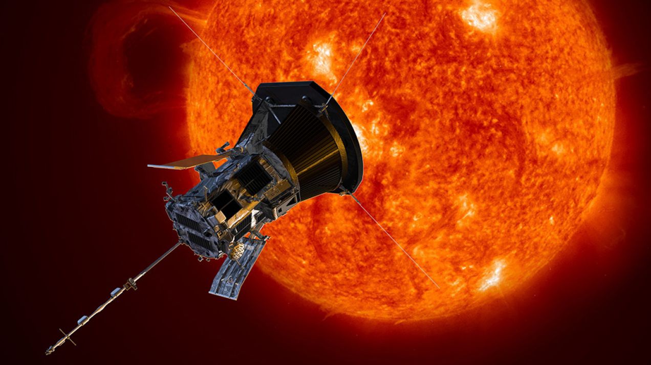 Sonda Parker Solar Probe nagrała film z przelotu przez rozgrzaną plazmę słoneczną (ryc. Johns Hopkins APL)