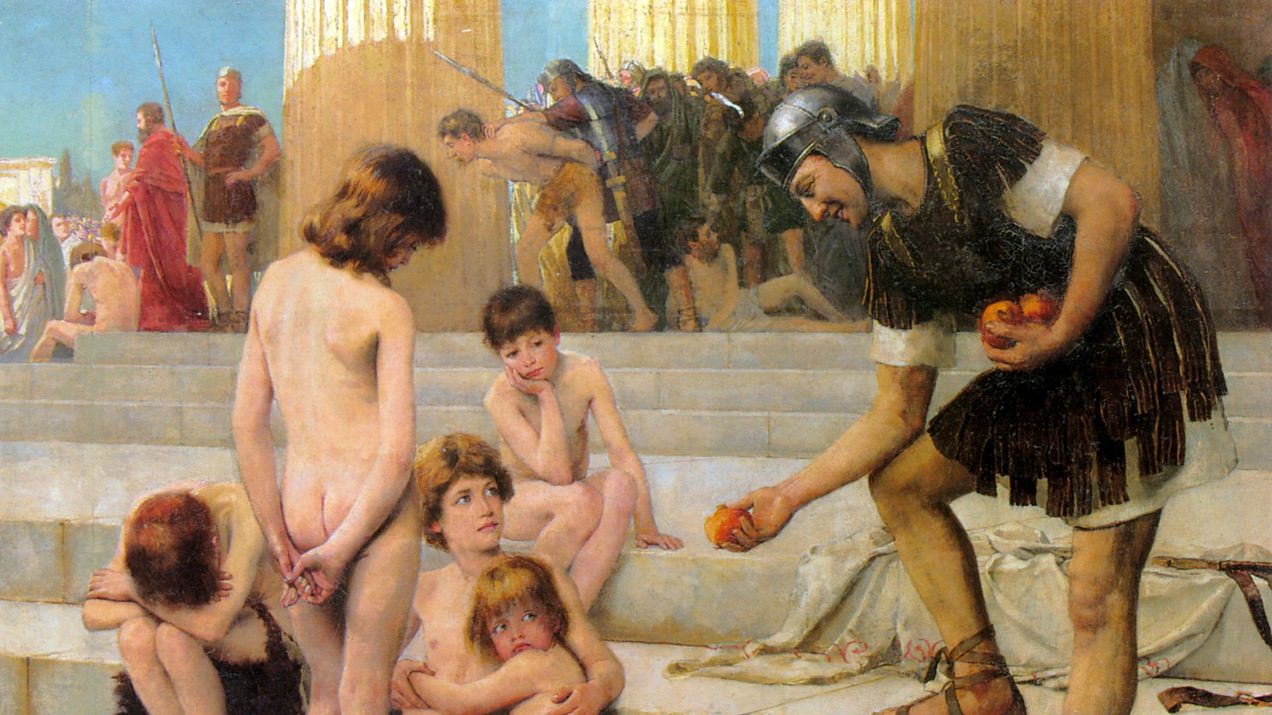 Niewolnictwo w Rzymie – historia i losy niewolników w starożytności (ryc. Charles William Bartlett, Wikimedia Commons, public domain)