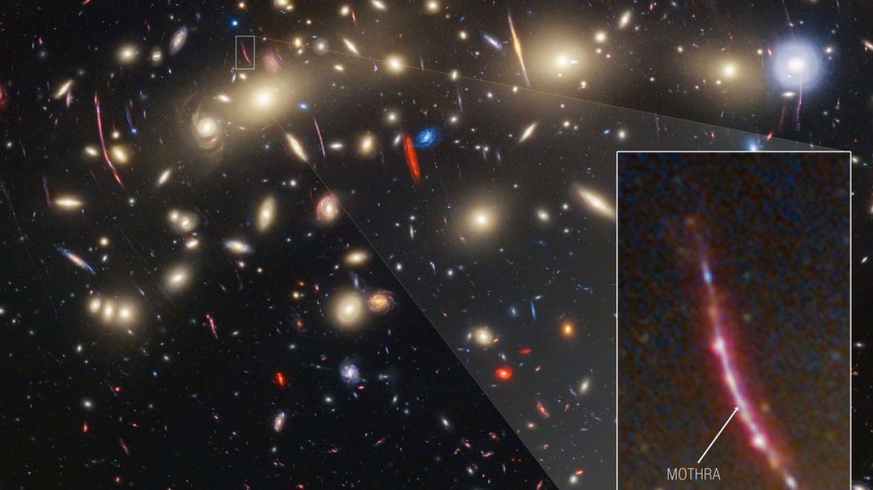 Kosmiczna ćma na najbardziej kolorowym zdjęciu Wszechświata, jakie kiedykolwiek wykonano