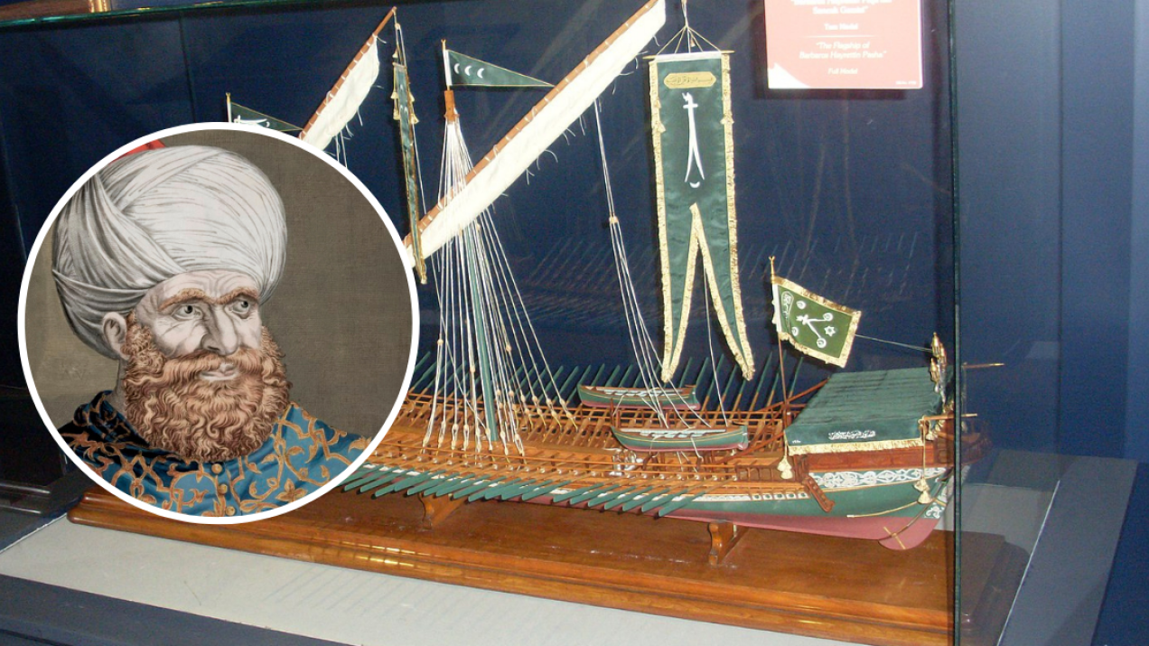 Model statku Barbarossy